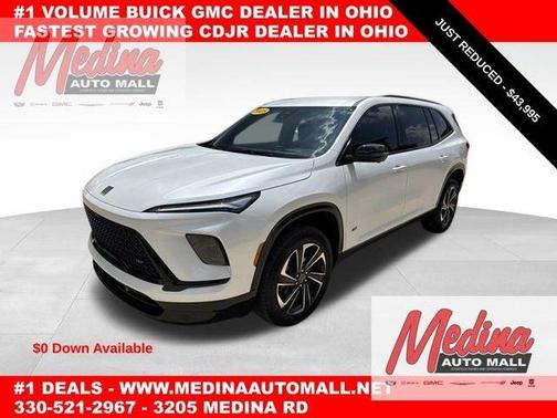 White Frost Tri-Coat 2025 Buick Enclave Sport Touring