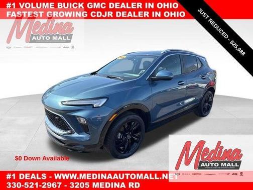 Ocean Blue Metallic 2024 Buick Encore GX Sport Touring