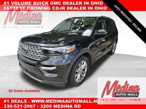 Agate Black Metallic 2021 Ford Explorer Limited