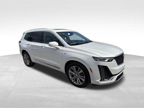 Crystal White Tri-Coat 2024 Cadillac XT6 Premium Luxury FWD