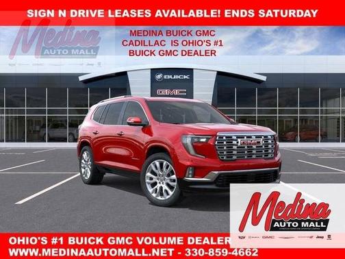 Volcanic Red 2026 GMC Acadia Denali