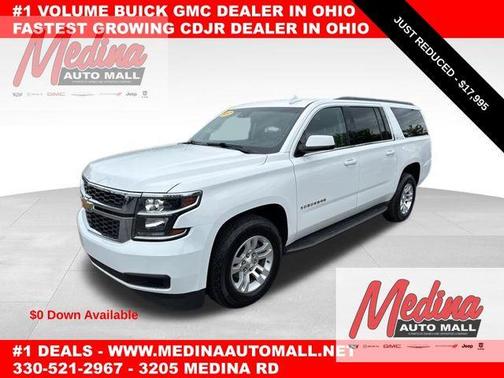 Summit White 2017 Chevrolet Suburban LT