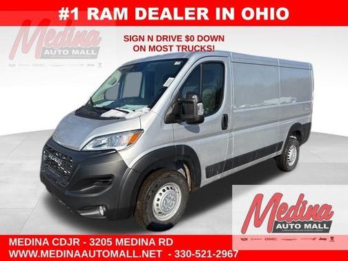 Bright Silver Clearcoat Metallic 2026 RAM ProMaster 1500 Low Roof
