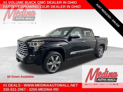 Midnight Black Metallic 2023 Toyota Tundra Hybrid Capstone
