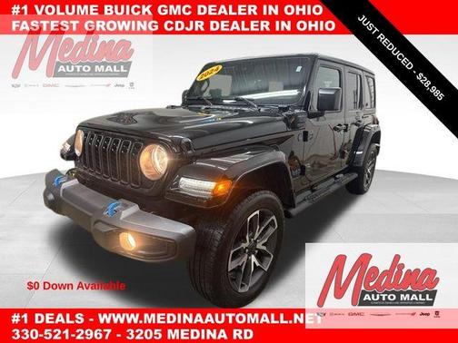 Black Clearcoat 2024 Jeep Wrangler 4xe Sport