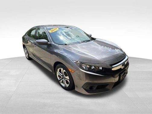 Modern Steel Metallic 2017 Honda Civic LX