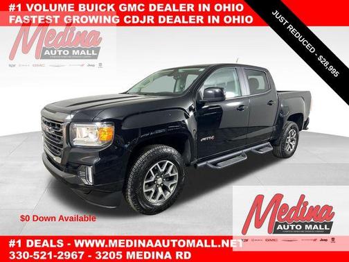 Onyx Black 2022 GMC Canyon AT4 w/Cloth