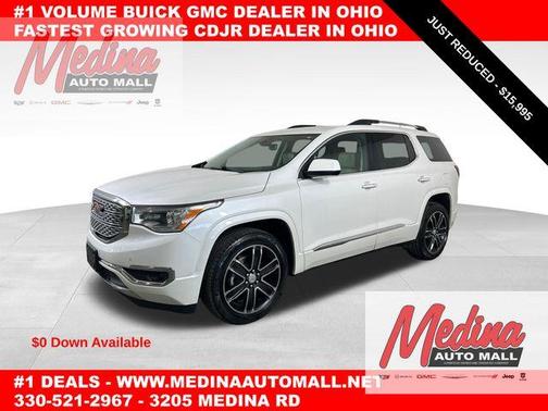 White Frost Tri-Coat 2017 GMC Acadia Denali