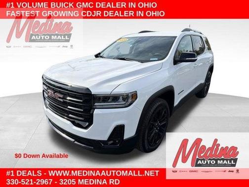 Summit White 2023 GMC Acadia SLT