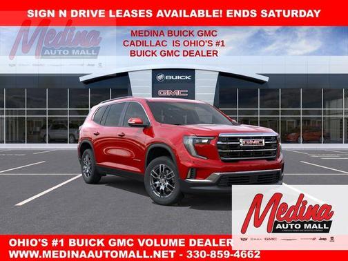 Volcanic Red 2026 GMC Acadia Elevation