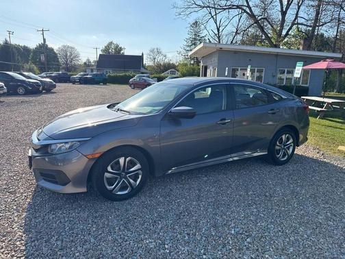 Modern Steel Metallic 2018 Honda Civic LX