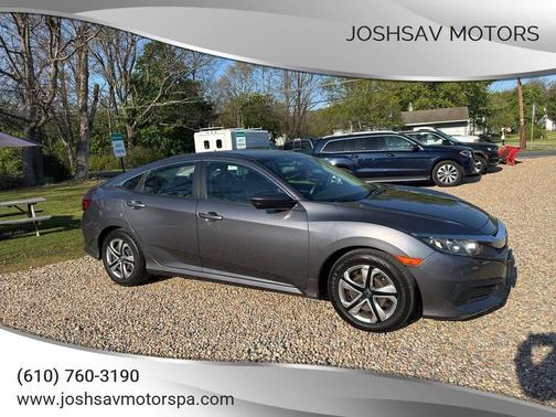 Modern Steel Metallic 2018 Honda Civic LX