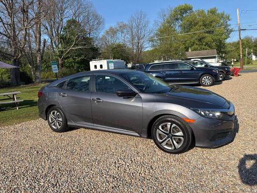Modern Steel Metallic 2018 Honda Civic LX