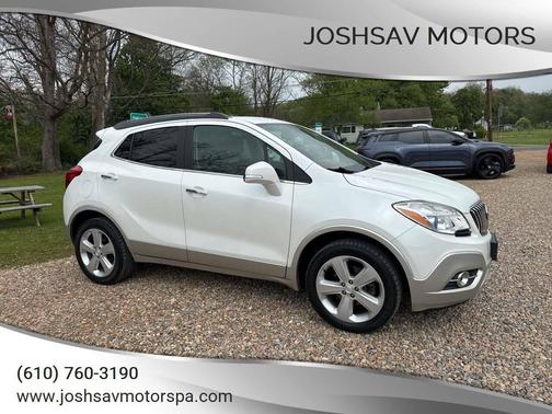 White Pearl Tricoat 2015 Buick Encore Leather