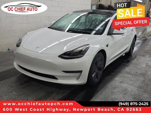 Pearl White Multi 2022 Tesla Model 3 Base