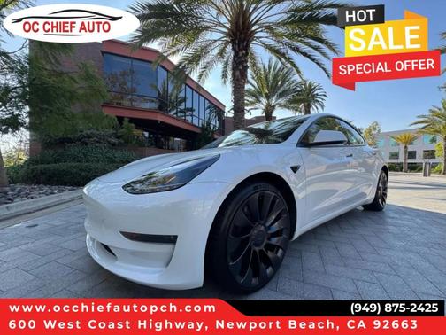 Pearl White Multi 2023 Tesla Model 3 Performance