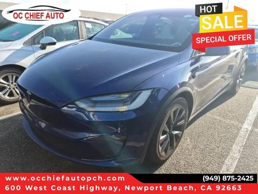 Deep Blue Metallic 2021 Tesla Model X Performance