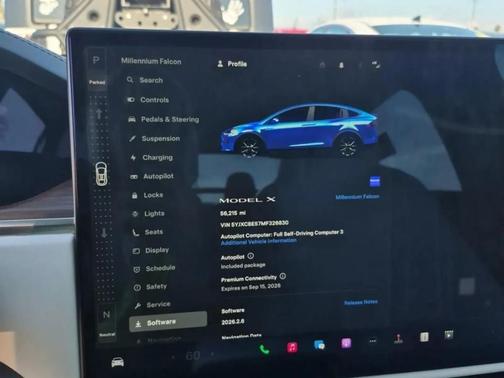 Deep Blue Metallic 2021 Tesla Model X Performance