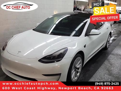 Pearl White Multi 2022 Tesla Model 3 Long Range