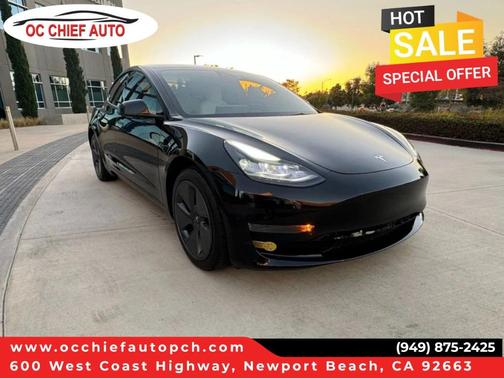 Black 2022 Tesla Model 3 Base
