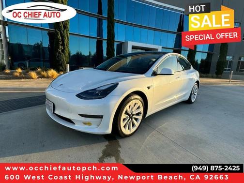 Pearl White Multi 2022 Tesla Model 3 Base