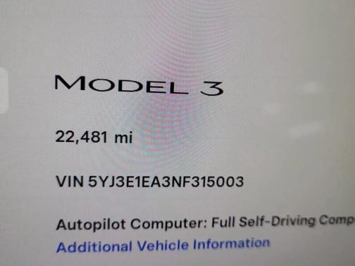 2022 Tesla Model 3 Base