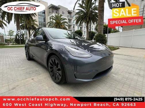 Gray 2022 Tesla Model Y Performance