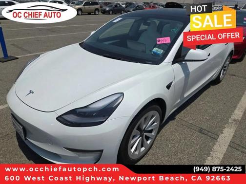 Pearl White Multi 2022 Tesla Model 3 Base