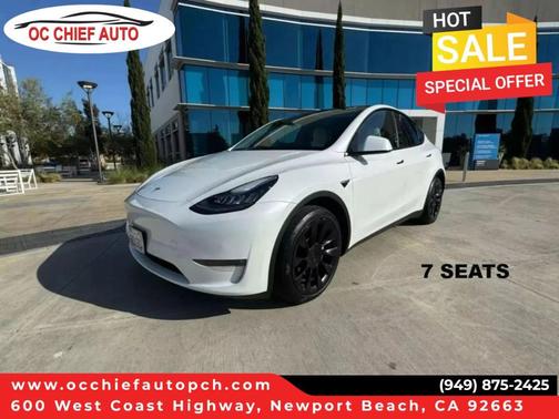 Pearl White Multi 2022 Tesla Model Y Long Range