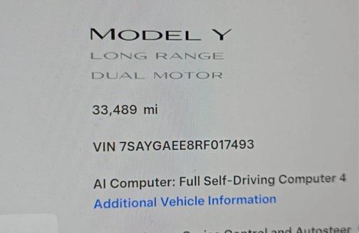 Gray 2024 Tesla Model Y Long Range