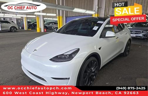 Pearl White Multi 2024 Tesla Model Y Performance