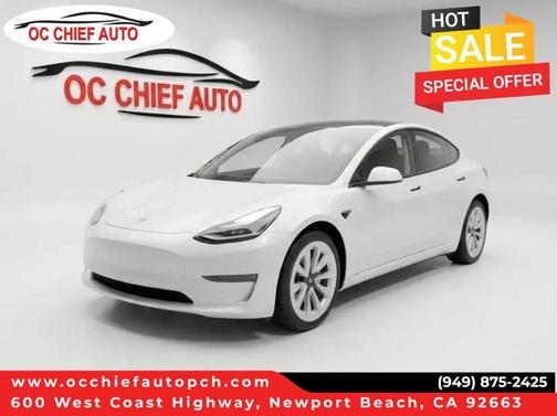 Pearl White Multi 2022 Tesla Model 3 Long Range