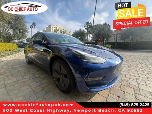 Deep Blue Metallic 2022 Tesla Model 3 Base