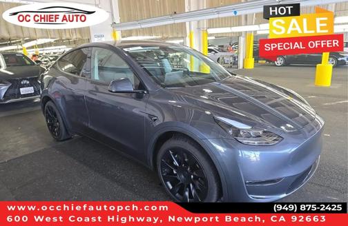 Gray 2024 Tesla Model Y Long Range