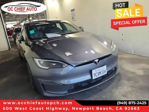 Gray 2022 Tesla Model S Base Hatchback