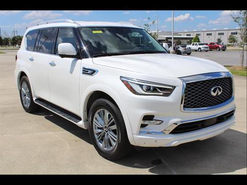 Moonstone White 2022 INFINITI QX80 Luxe