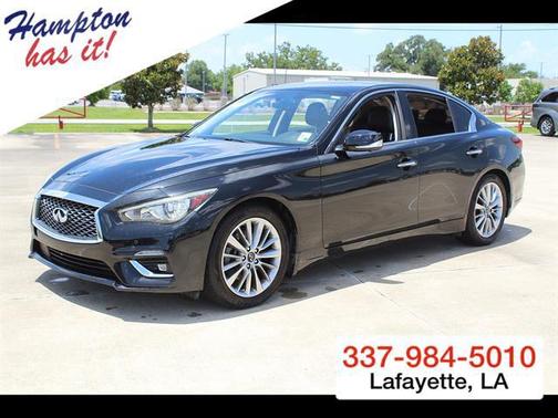 Black Obsidian 2021 INFINITI Q50 3.0t LUXE