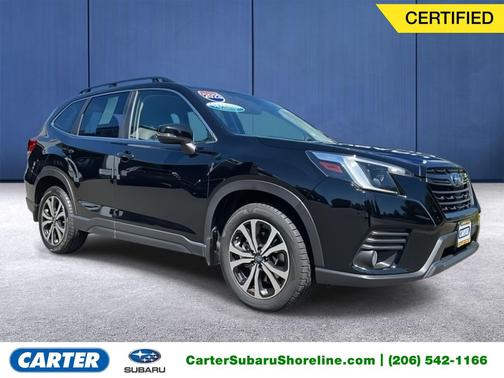 Crystal Black Silica 2023 Subaru Forester Limited