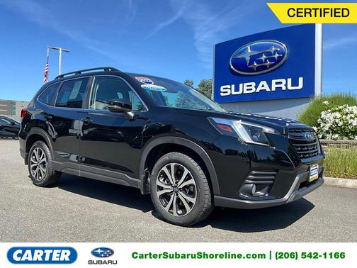 Crystal Black Silica 2023 Subaru Forester Limited