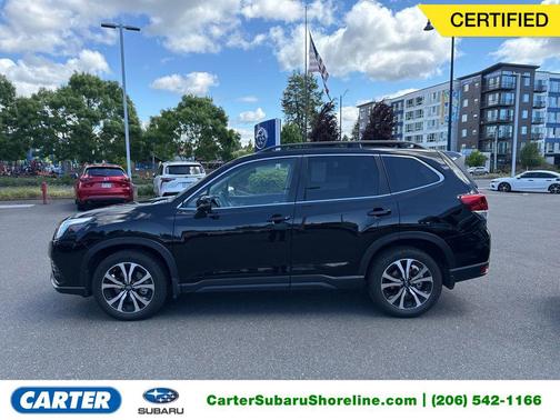 Crystal Black Silica 2023 Subaru Forester Limited