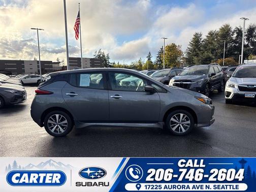 Gun Metallic 2021 Nissan Leaf S PLUS 62 kWh