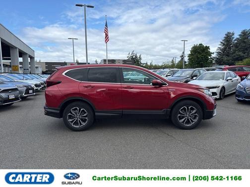 Radiant Red Metallic 2021 Honda CR-V Hybrid EX