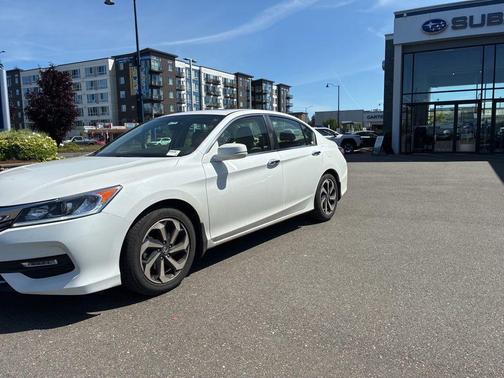 White Orchid Pearl 2017 Honda Accord EX-L
