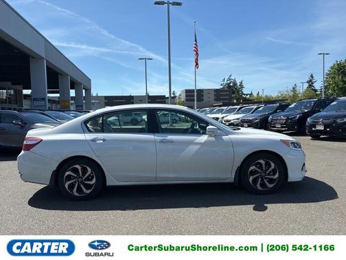 White Orchid Pearl 2017 Honda Accord EX-L
