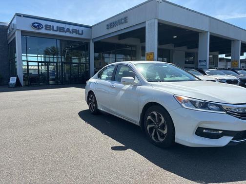White Orchid Pearl 2017 Honda Accord EX-L