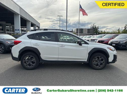 Crystal White Pearl 2023 Subaru Crosstrek Sport