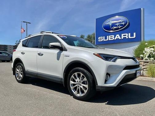 Blizzard Pearl 2016 Toyota RAV4 Hybrid Limited