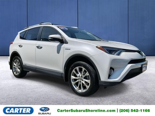 Blizzard Pearl 2016 Toyota RAV4 Hybrid Limited
