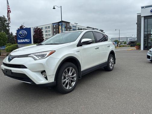 Blizzard Pearl 2016 Toyota RAV4 Hybrid Limited