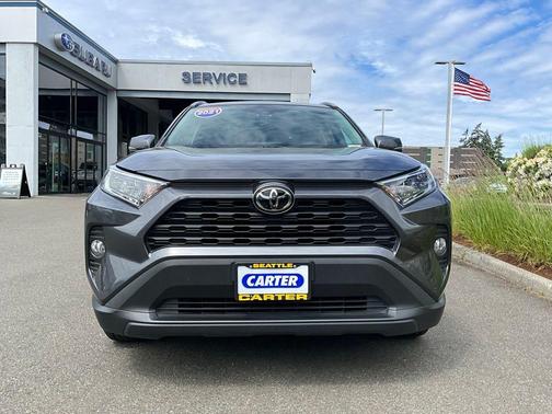 Magnetic Gray Metallic/Ice Edge Roof 2021 Toyota RAV4 XLE Premium